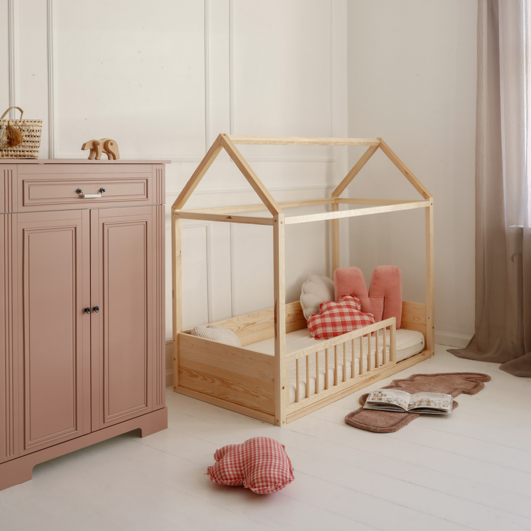 Bellamy Wood Nest łóżko domek Montessori 90x200