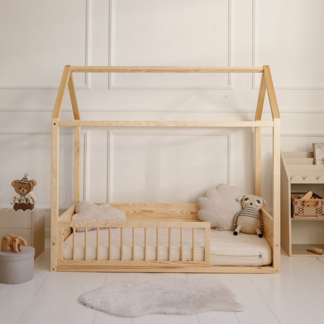 Bellamy Wood Nest łóżko domek Montessori 90x200
