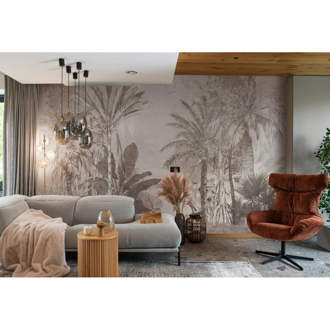 MALUMI TAPETA DO POKOJU DZIECIĘCEGO MINI ZOO - green - tapeta dla dziecka z leśnymi zwierzątkami - MySweetRoom