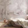 MALUMI Tapeta do pokoju dziecięcego - DAPHNE - bubblegum - dziewczęca tapeta z bajkowymi kwiatami - My Sweet Room