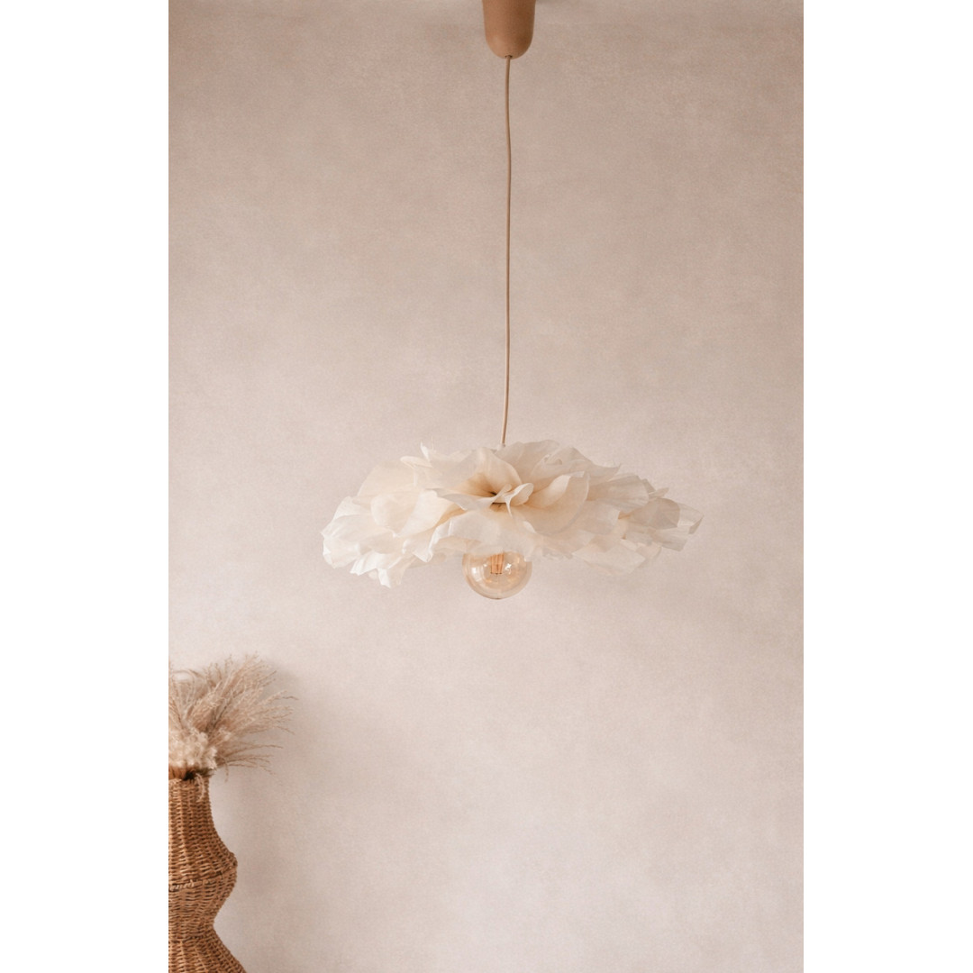 Lampa sufitowa kremowy kwiat PEONIA