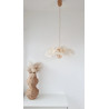 Lampa sufitowa kremowy kwiat PEONIA