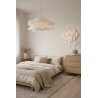 Lampa wisząca kremowy kwiat PEONIA średnica 70cm