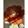 Lampa wisząca kwiat terakota PEONIA