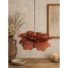 Lampa wisząca kwiat terakota PEONIA