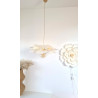 Zestaw lamp kremowy kwiat PEONIA | Oświetlenie dekoracyjne