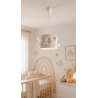 Lampa Boho z Tęczą i Pomponami | Styl Makrama