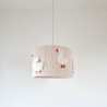 Lampa sufitowa dla dzieci z gęsiami – bawełniany klosz handmade