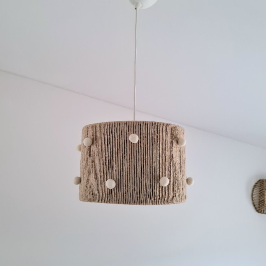 Lampa sufitowa „Kulki boho”- Ciepły i naturalny akcent do wnętrza