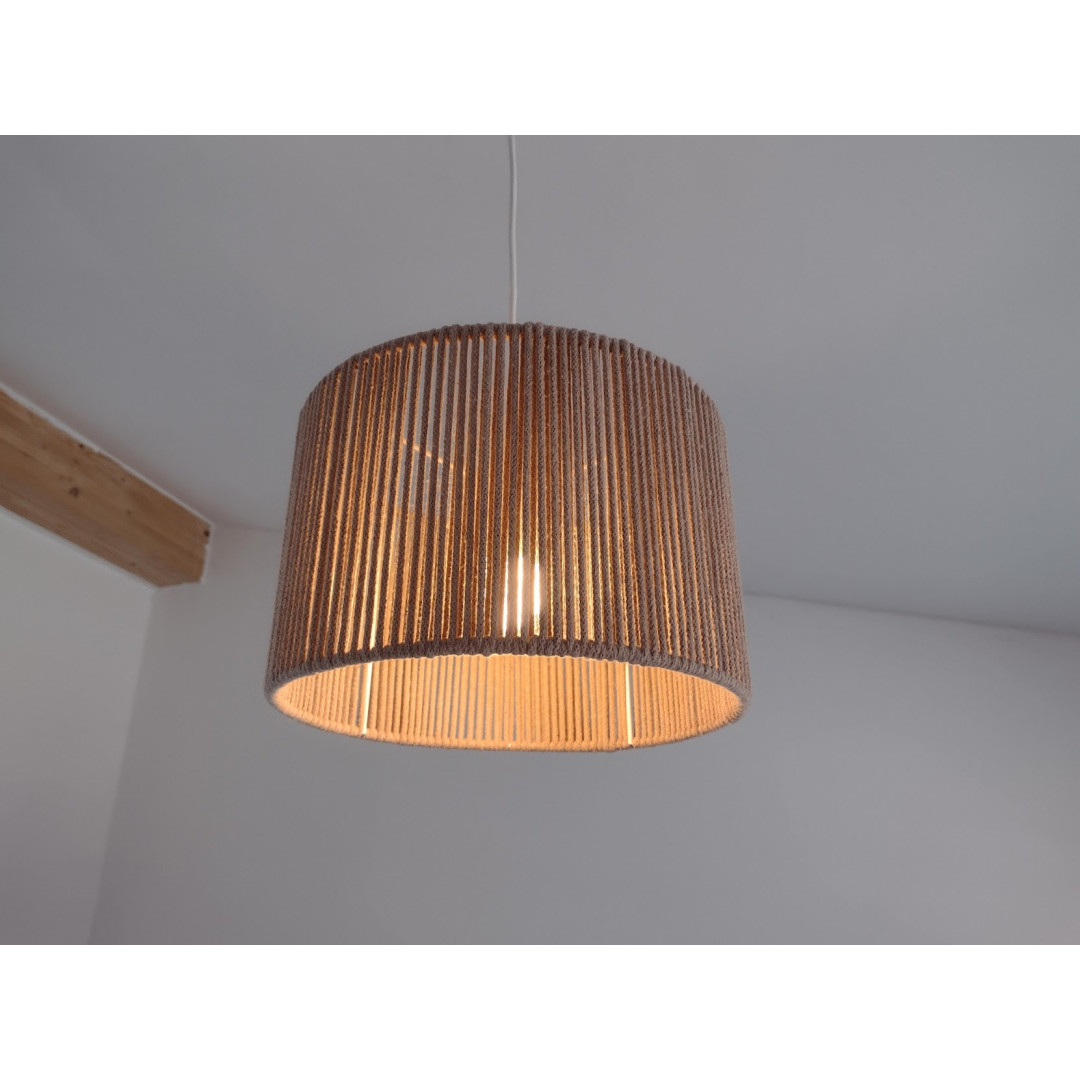 Lampa wisząca Boho ze sznurka – Naturalny abażur Bohemian