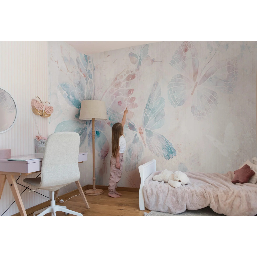MALUMI TAPETA DO POKOJU DZIECIĘCEGO MINI ZOO - green - tapeta dla dziecka z leśnymi zwierzątkami - MySweetRoom