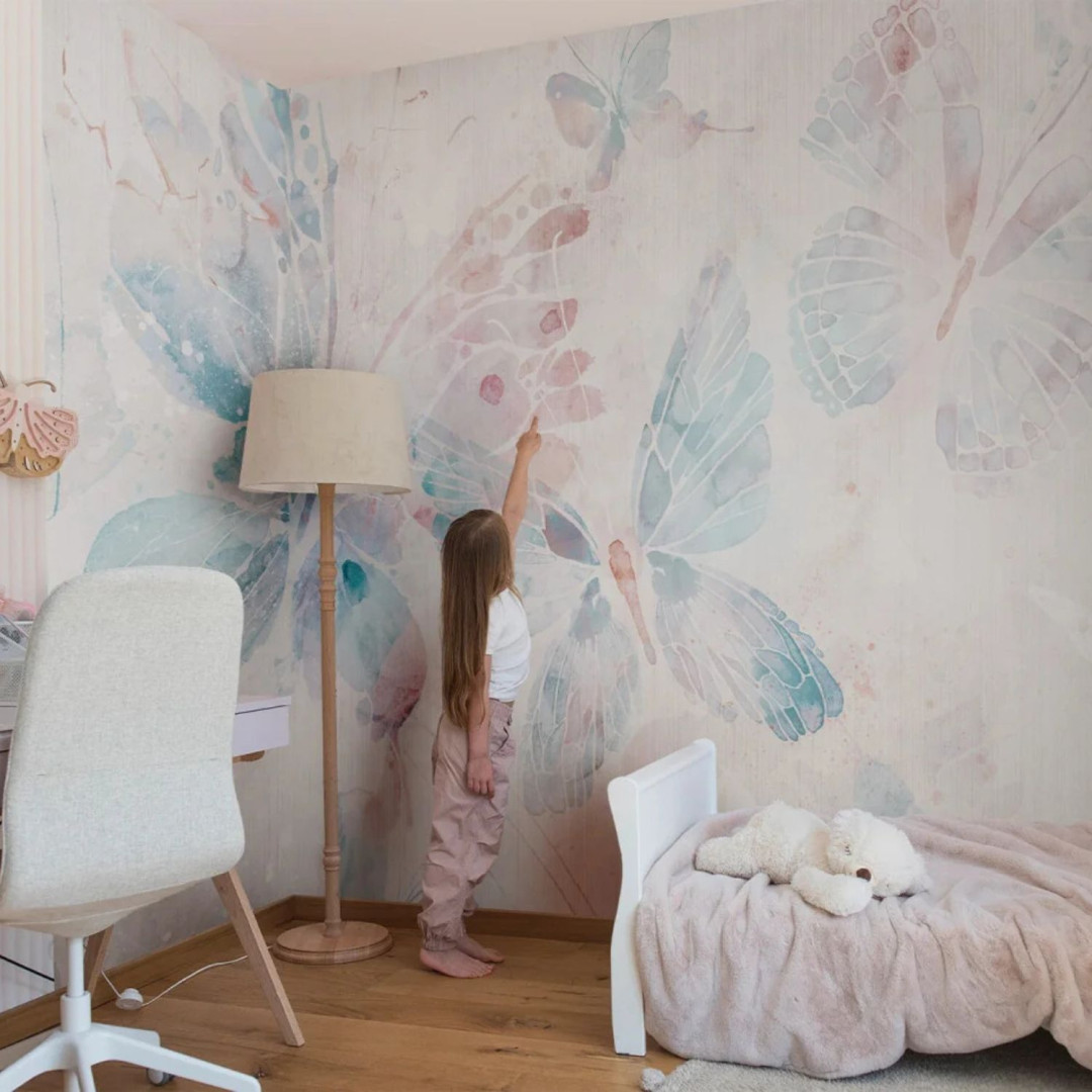 MALUMI TAPETA DO POKOJU DZIECIĘCEGO MINI ZOO - green - tapeta dla dziecka z leśnymi zwierzątkami - MySweetRoom