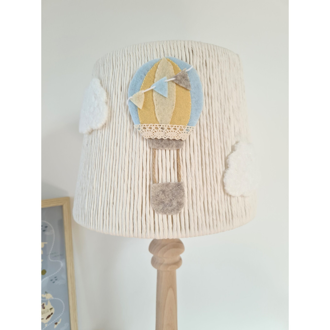 Lampa nocna Balony i Chmurki – boho handmade