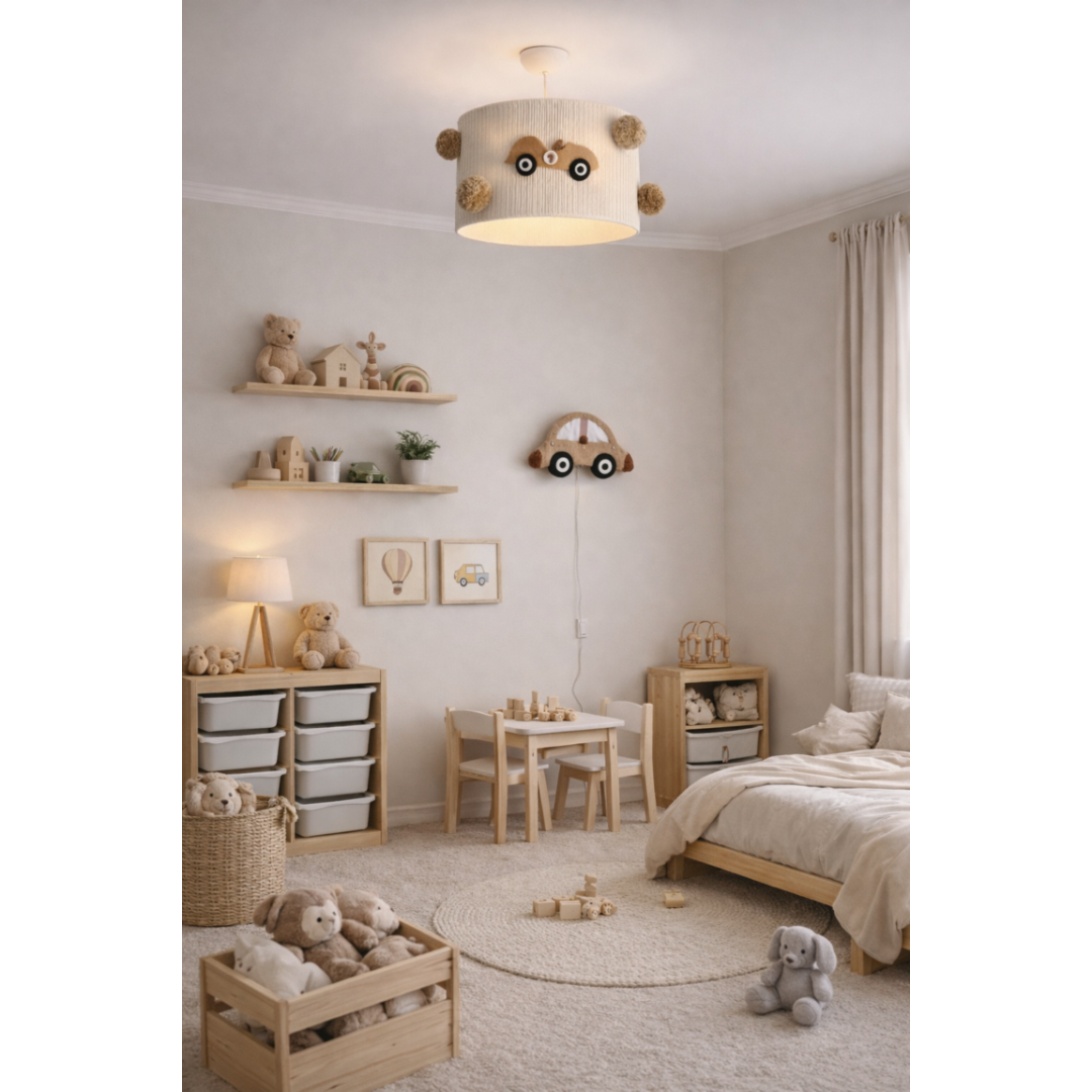 Lampka nocna samochód LED – dekoracja do pokoju dziecka