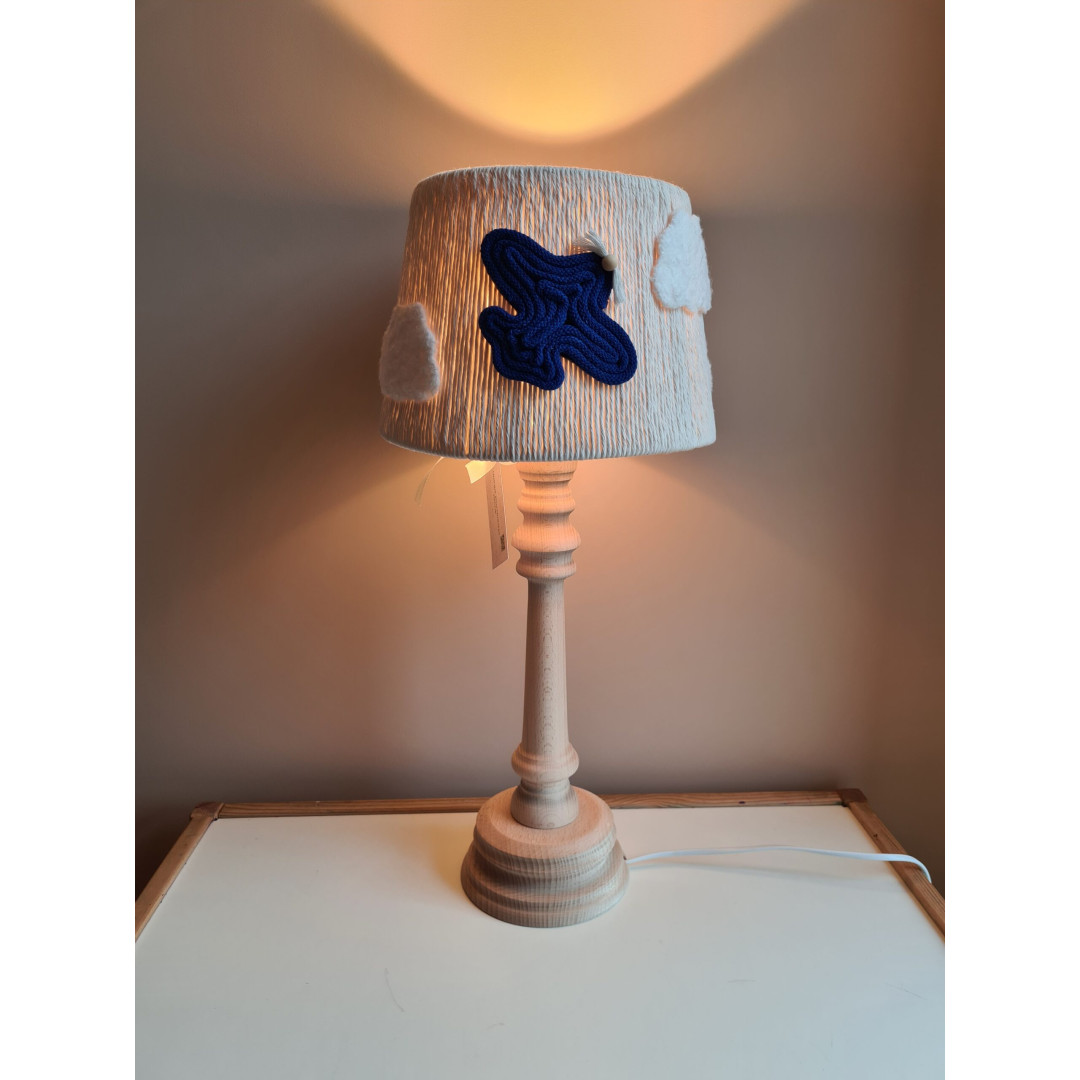 Lampka Nocna Samolot dla Dziecka – Handmade ze Sznurka