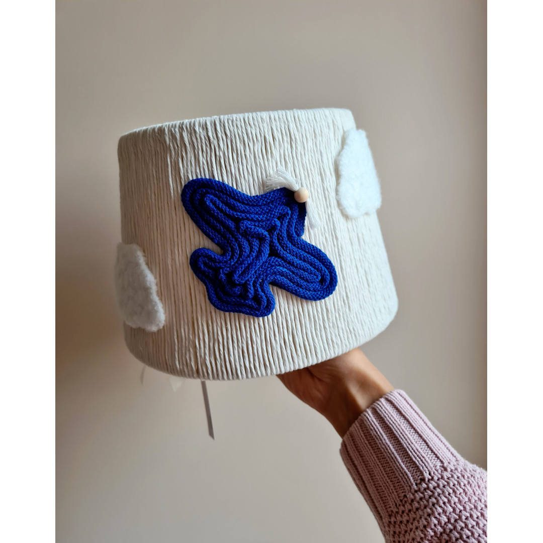 Lampka Nocna Samolot dla Dziecka – Handmade ze Sznurka