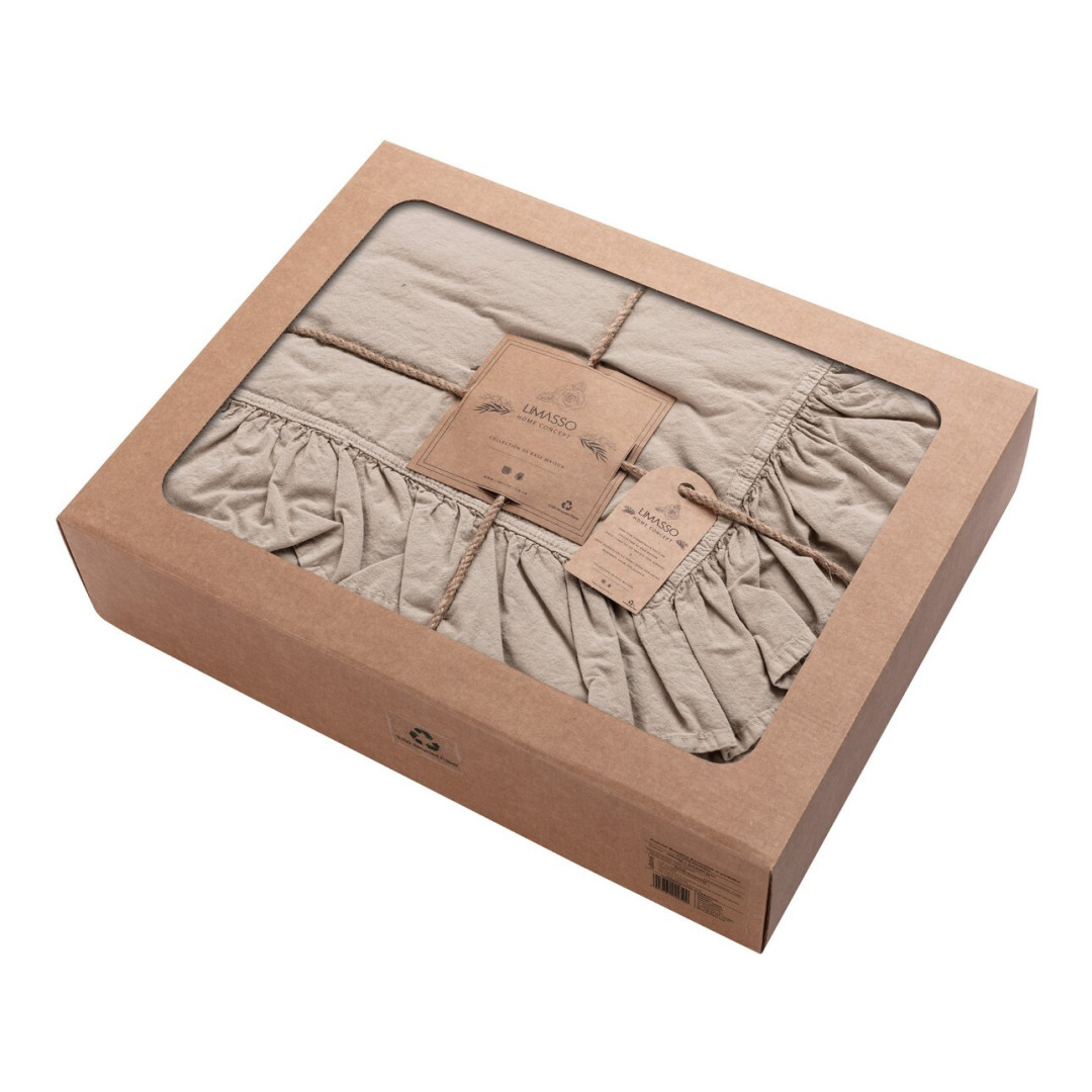 Pościel bawełniana  oxford tan