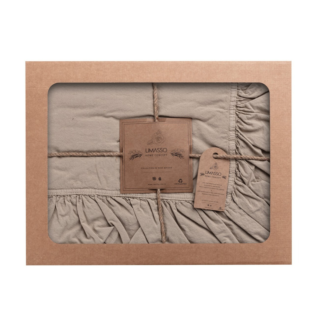 Pościel bawełniana  oxford tan