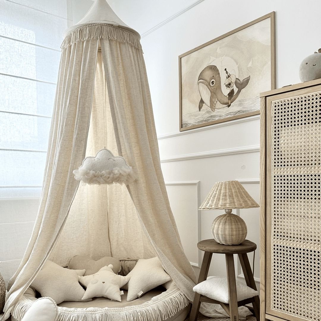 Baldachim Boho Twist fi50 z Biały - MySweetRoom