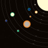 Nakładka metalowa na front Kosmos Układ planet Young Users Next
