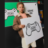 Nakładka metalowa na front Game On czarna Young Users Next