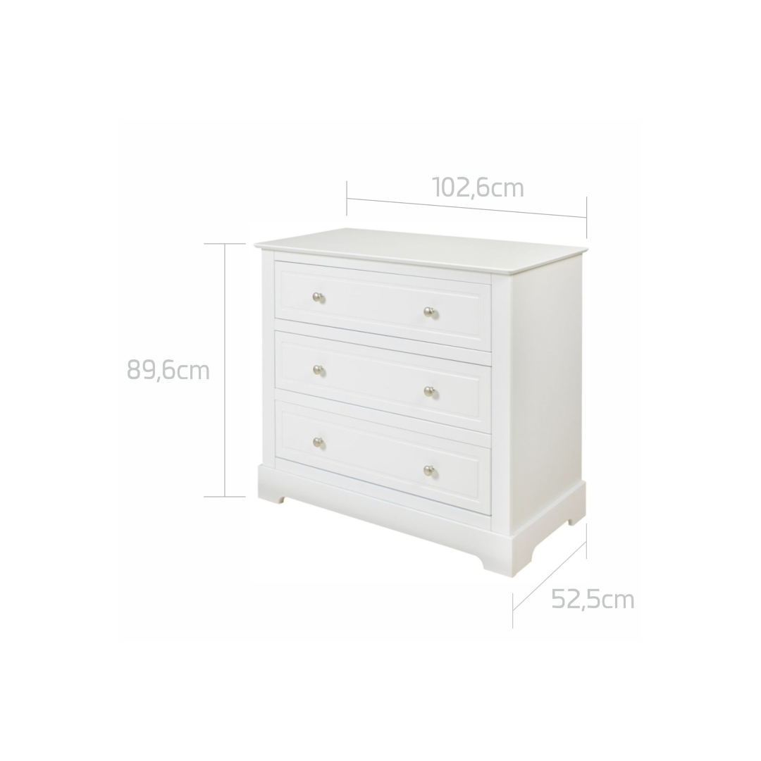 Bellamy Marylou Snow Bliss Komoda 3-Szufladowa