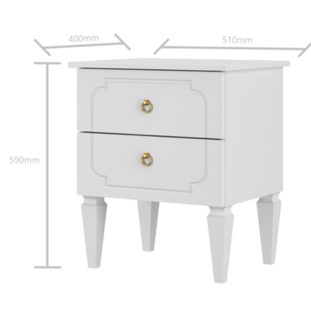 Bellamy Royal timeless white szafka nocna - MySweetRoom