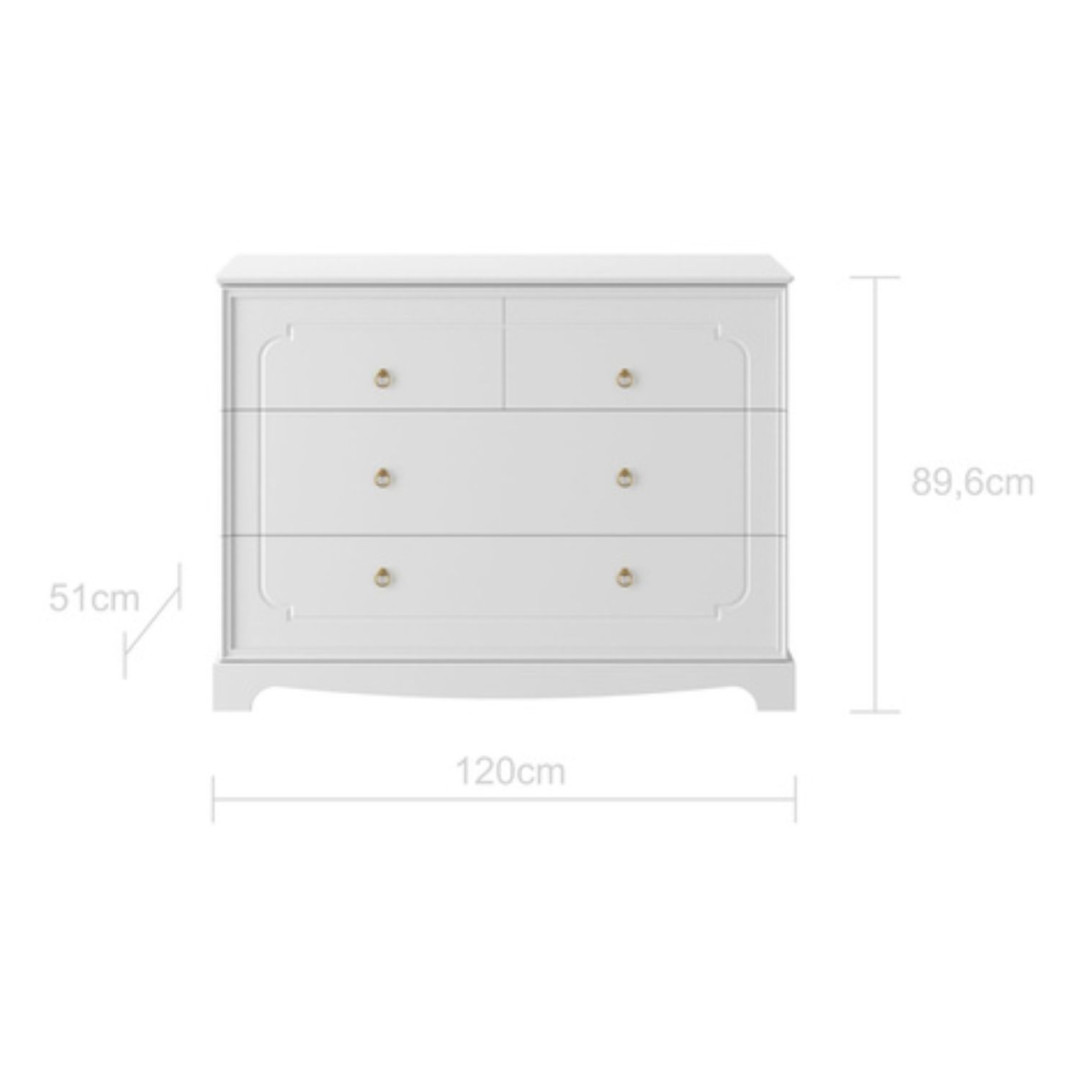 Bellamy Royal Latte komoda 4-szufladowa - MySweetRoom