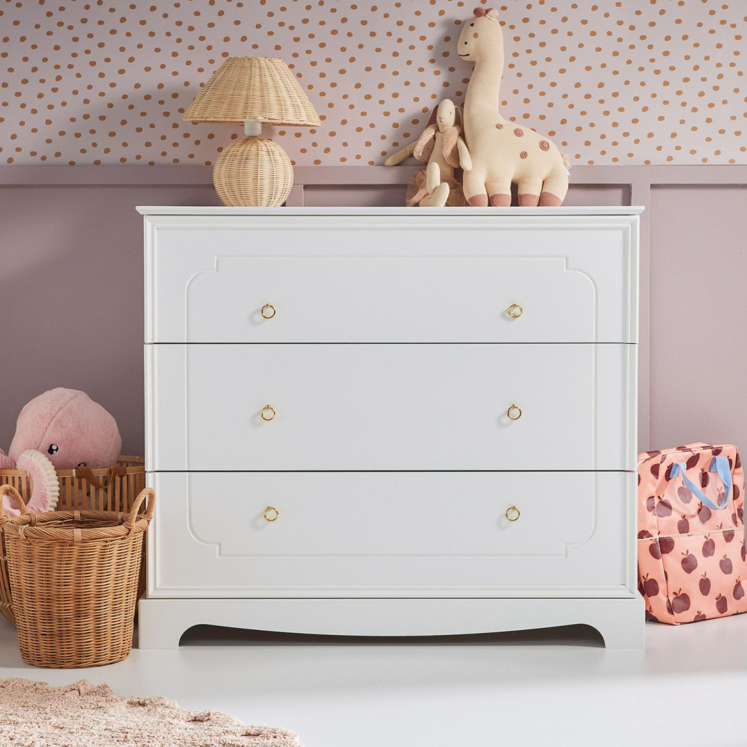 Bellamy Royal timeless white komoda 3-szufladowa - MySweetRoom