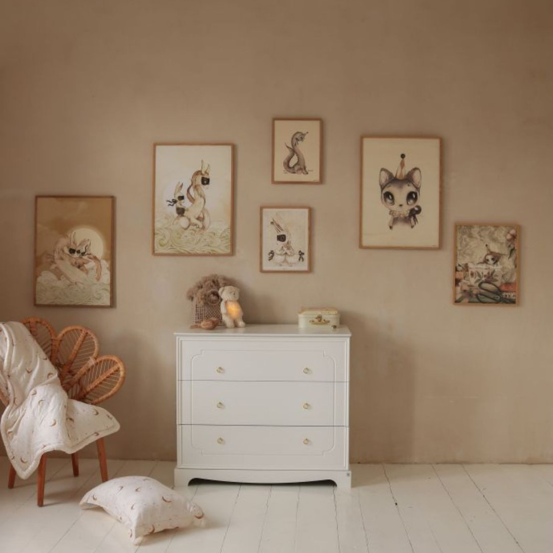 Bellamy Royal timeless white komoda 3-szufladowa - MySweetRoom