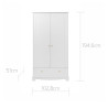 Bellamy Royal timeless white 2-drzwiowa - MySweetRoom