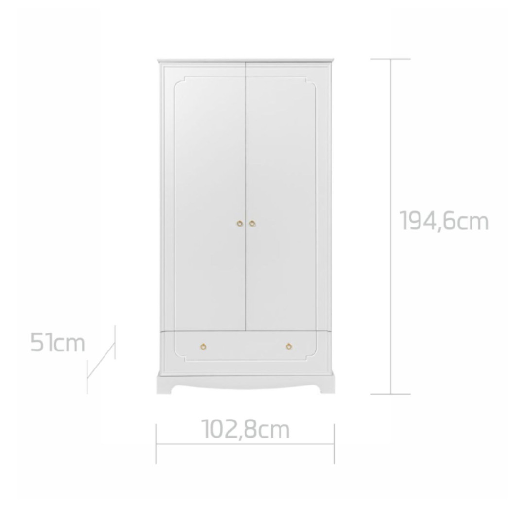 Bellamy Royal timeless white 2-drzwiowa - MySweetRoom