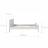 Bellamy Royal timeless white łóżko 90x200 - MySweetRoom