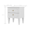 Bellamy Royal timeless white szafka nocna - MySweetRoom