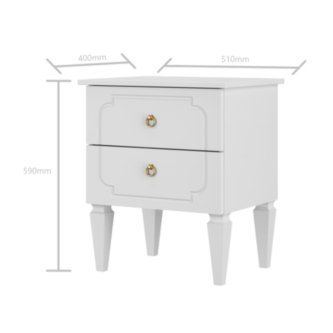 Bellamy Royal timeless white szafka nocna - MySweetRoom