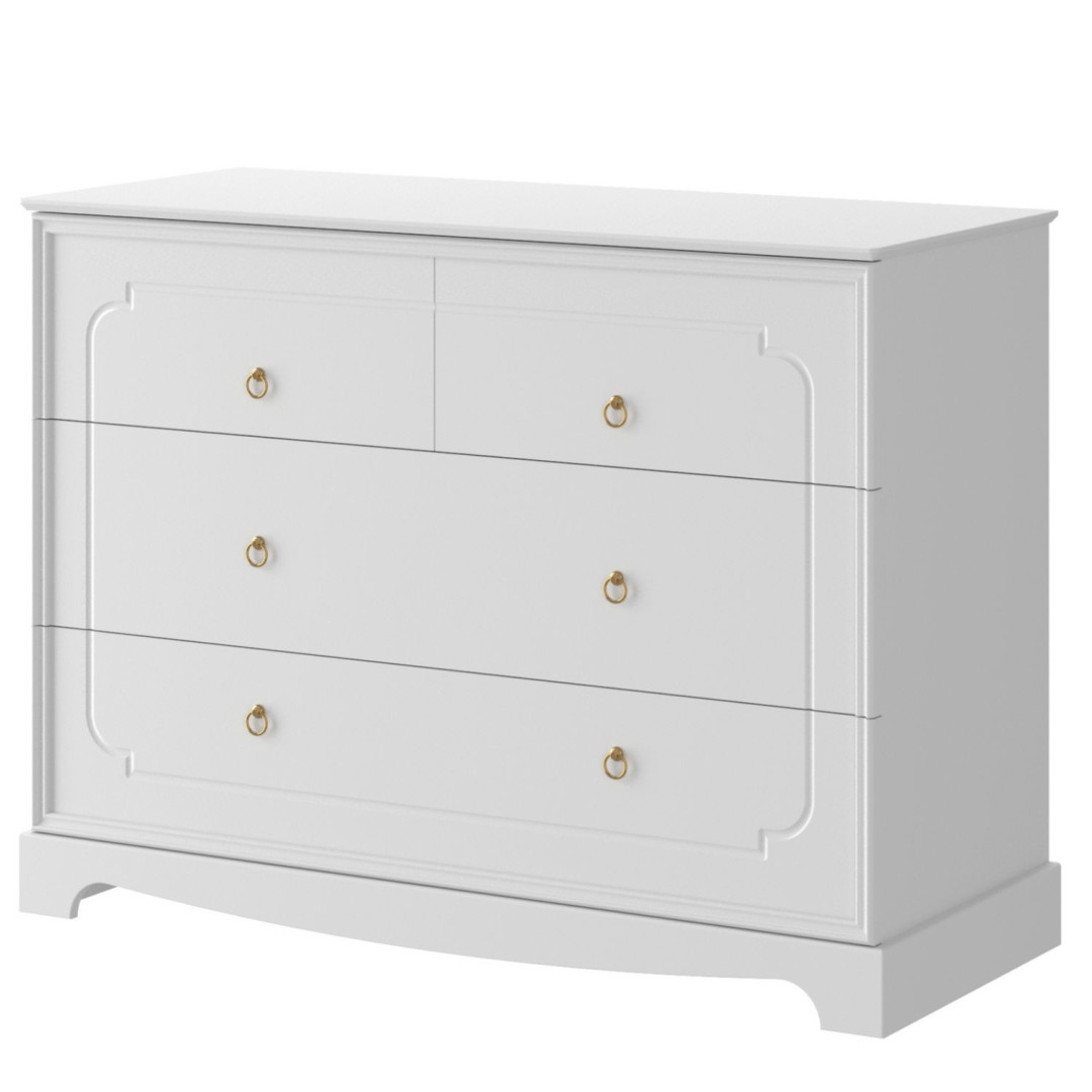 Bellamy Royal timeless white komoda 4-szufladowa - MySweetRoom