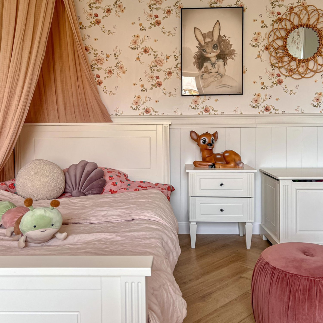 Bellamy Ines elegant white łóżko 120x200  - - MySweetRoom