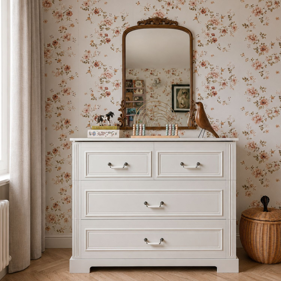 Bellamy Ines White Komoda 4-Szuflady