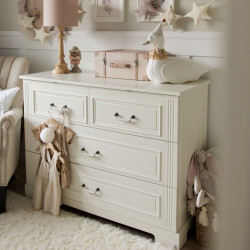 Bellamy Ines Elegant White Komoda 4-Szuflady