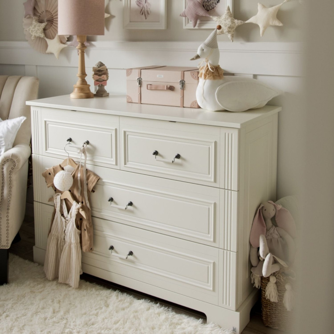 Bellamy Ines White Komoda 4-Szuflady