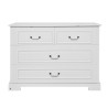 Bellamy Ines White Komoda 4-Szuflady