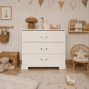 Bellamy Ines White Komoda 3-Szuflady