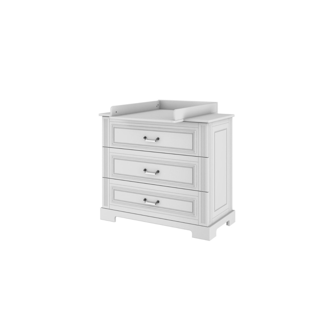 Bellamy Ines White Komoda 3-Szuflady