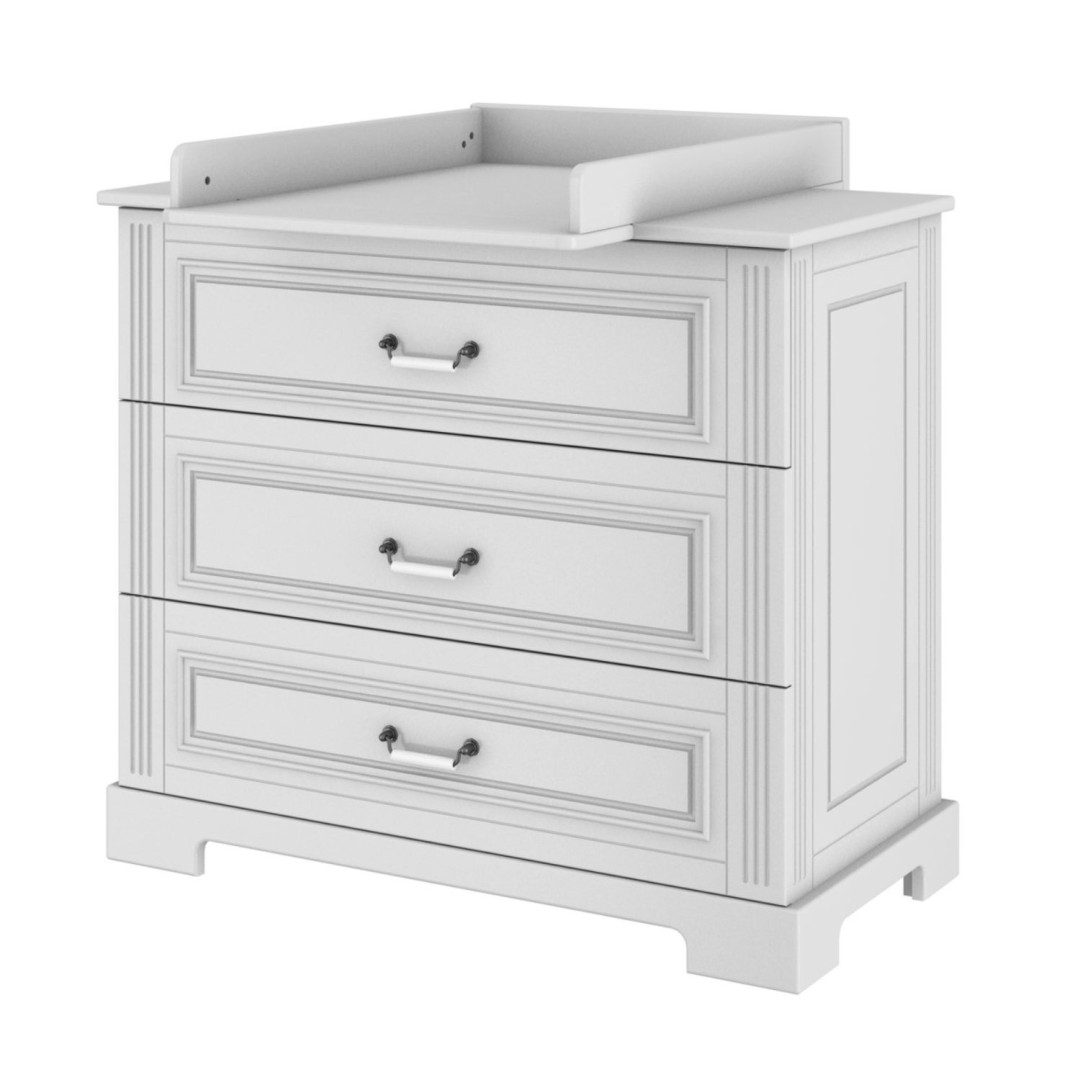 Bellamy Ines White Komoda 3-Szuflady