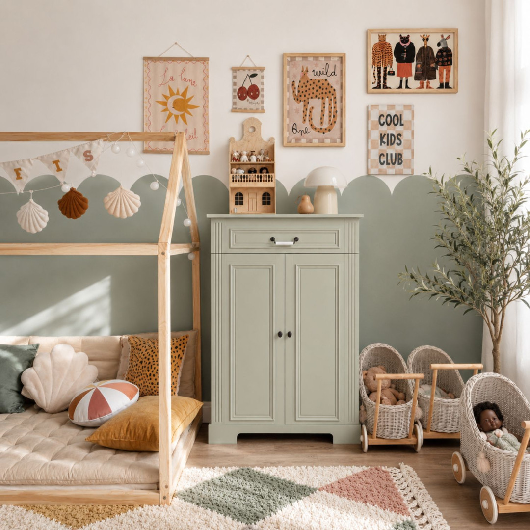 Bellamy Ines Sage Komoda Wysoka - MySweetRoom