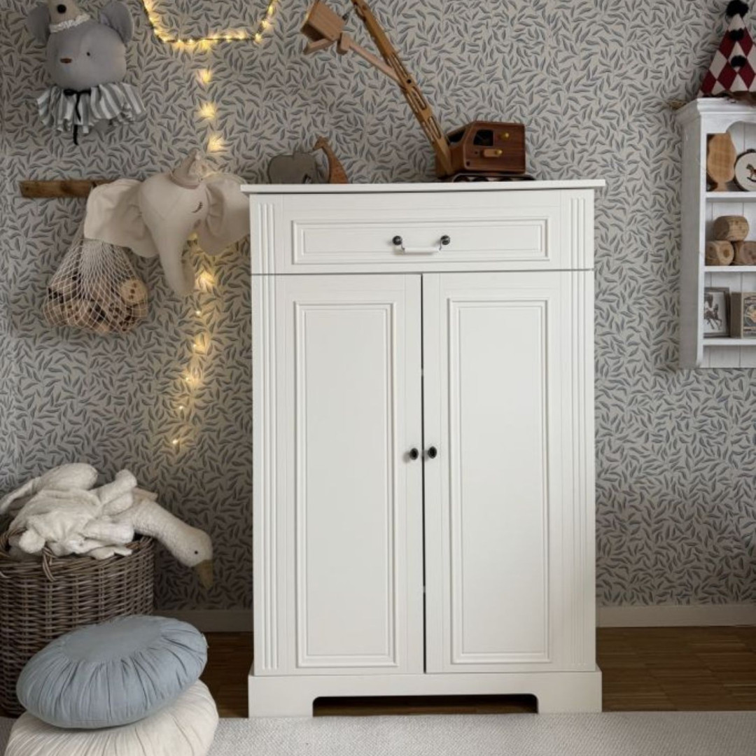 Bellamy Ines White Komoda Wysoka - MySweetRoom