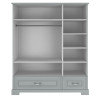 Bellamy Ines Grey Szafa 3-Drzwiowa