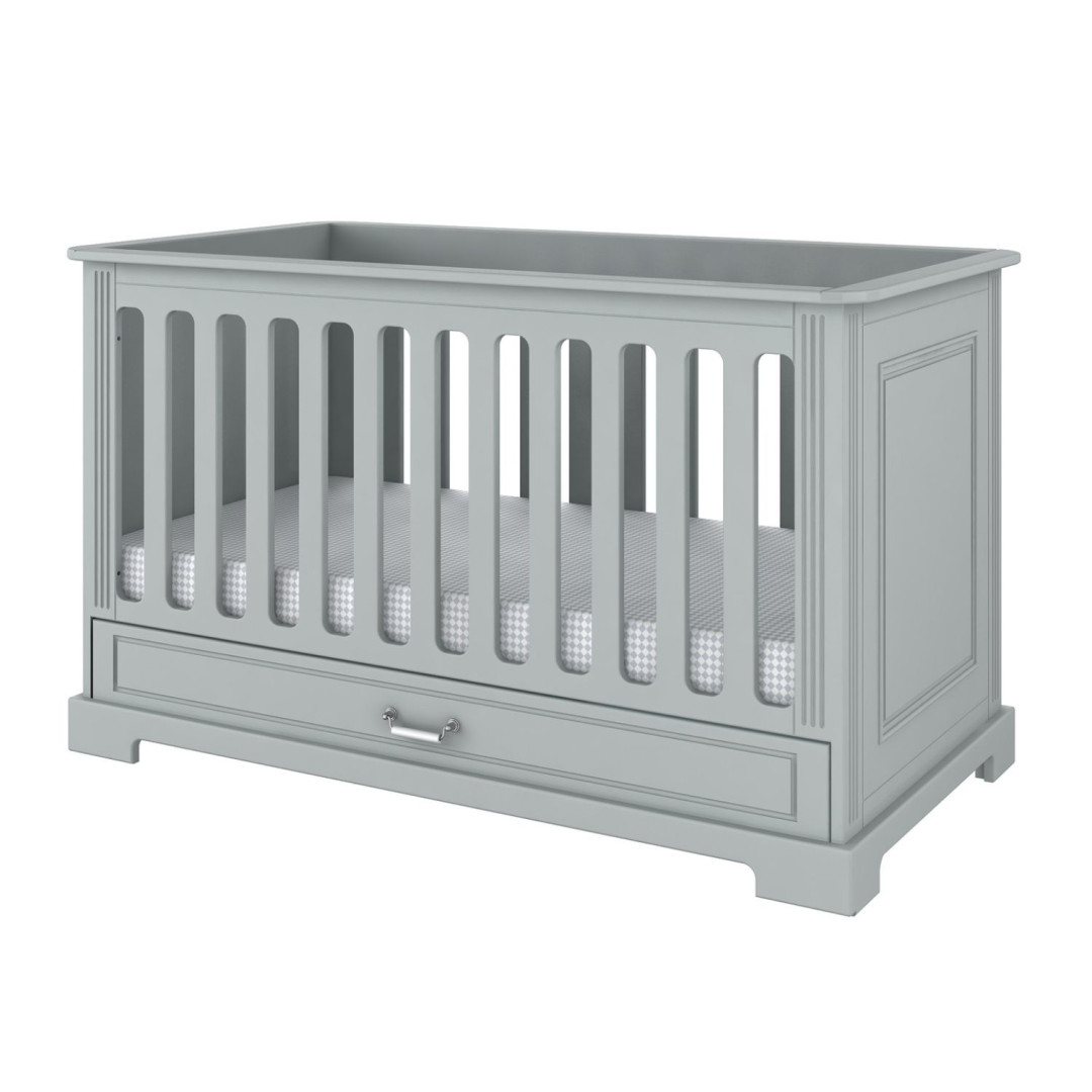 Bellamy Ines Grey Łóżeczko 70X140 Z Szufladą