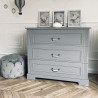 Bellamy Ines Grey Komoda 3-Szuflady