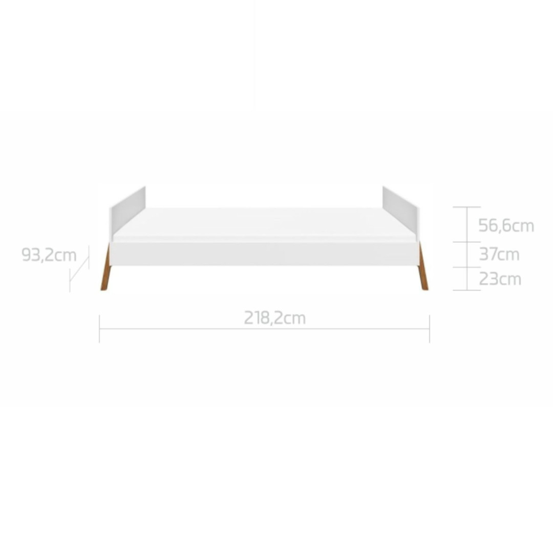 Bellamy Lotta Biała Łóżko Junior 200x90